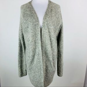 H&M Gray Mohair Blend Open Front Cardigan XS